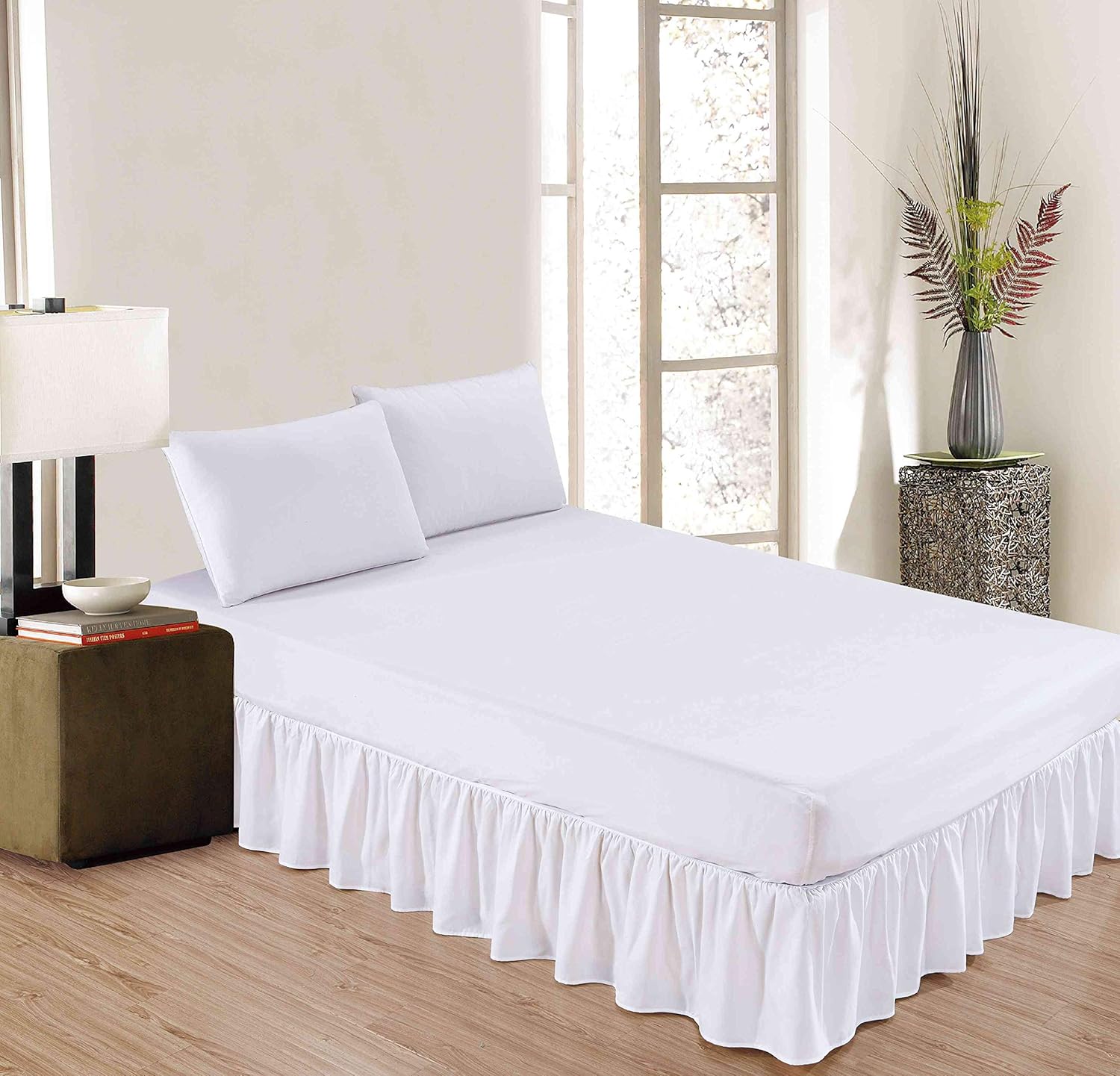 Sheets Beyond Luxury Bed Skirt 14 Inch Drop Full Size White