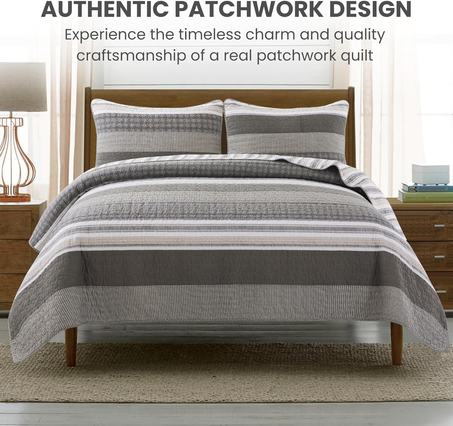 Soul Lane Madrona Quilt Set - Twin Size with 1 Sham