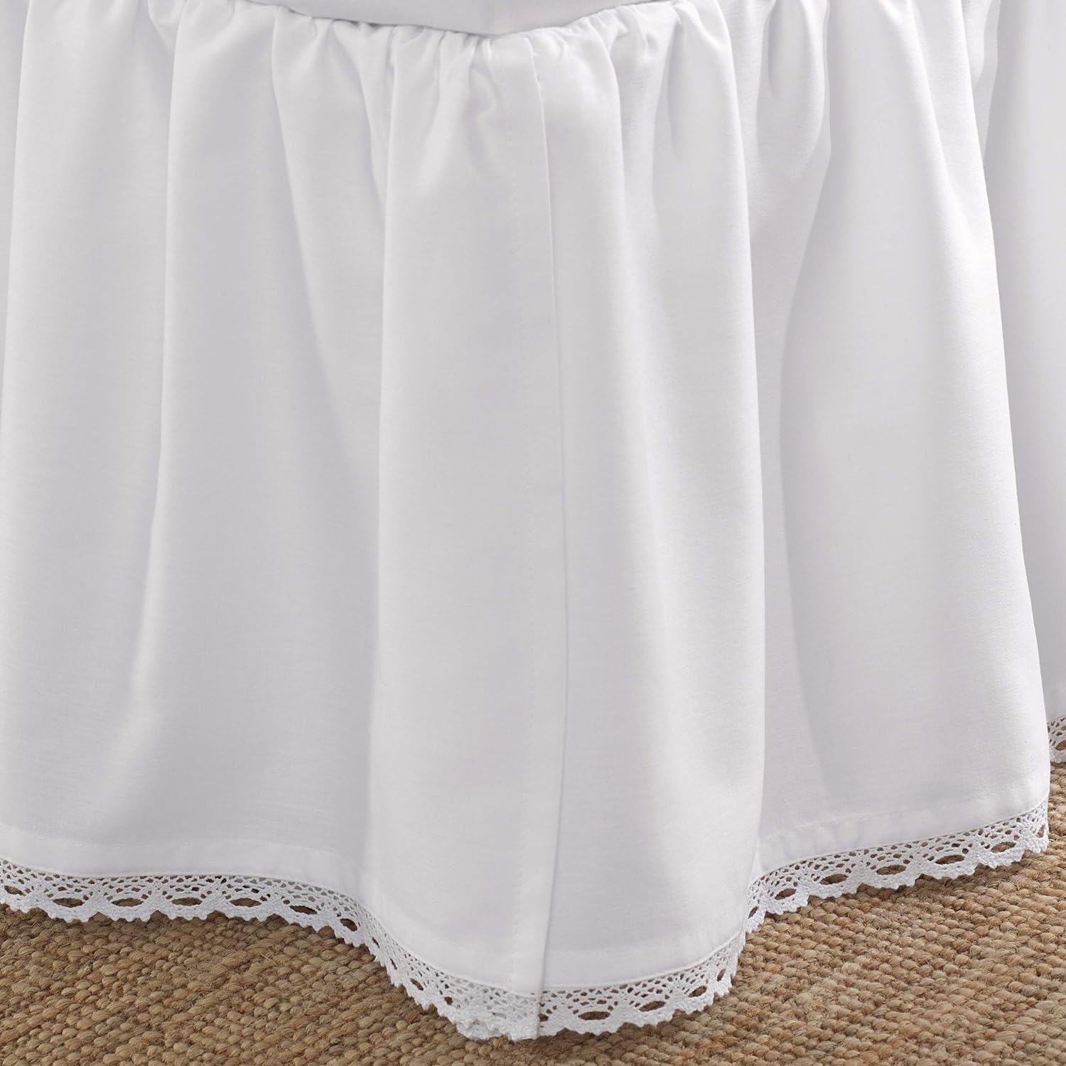 Laura Ashley Reversible Queen Quilt Set with Bedskirt and Shams