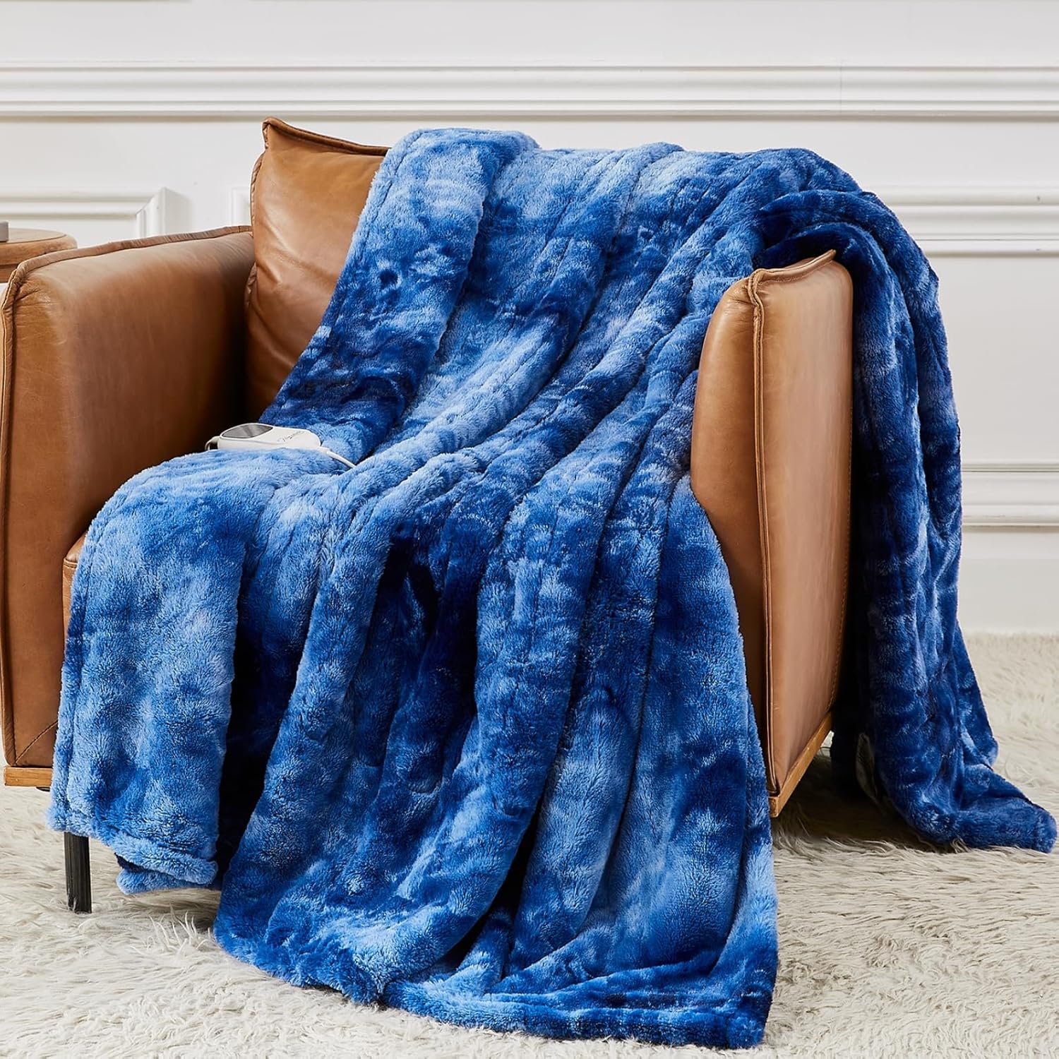 Homemate Heated Blanket - 50x60 Electric Throw with 10 Heat Levels and Auto-Off