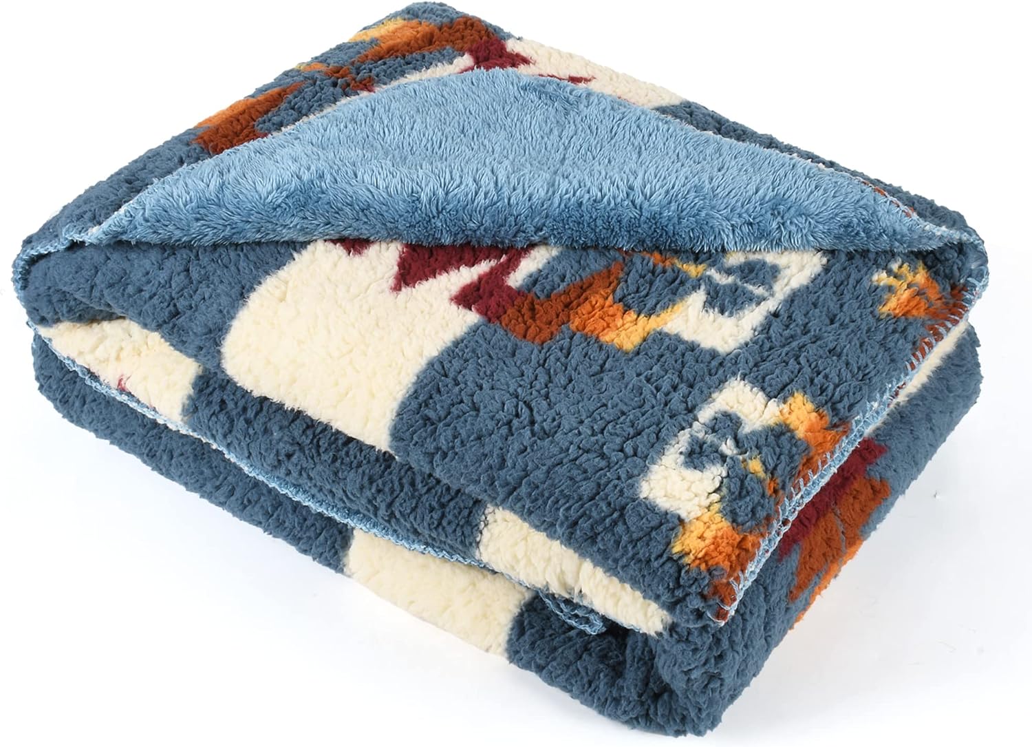 Catalonia Southwestern Tribal Print Throw Blanket 50x60 Inches