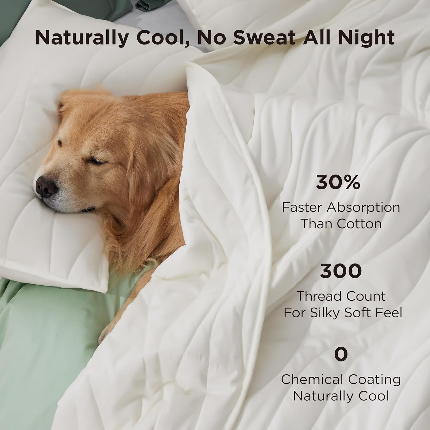 Bedsure Cooling Quilt Queen Size - Moisture Wicking Silky Soft Breathable Bedspread