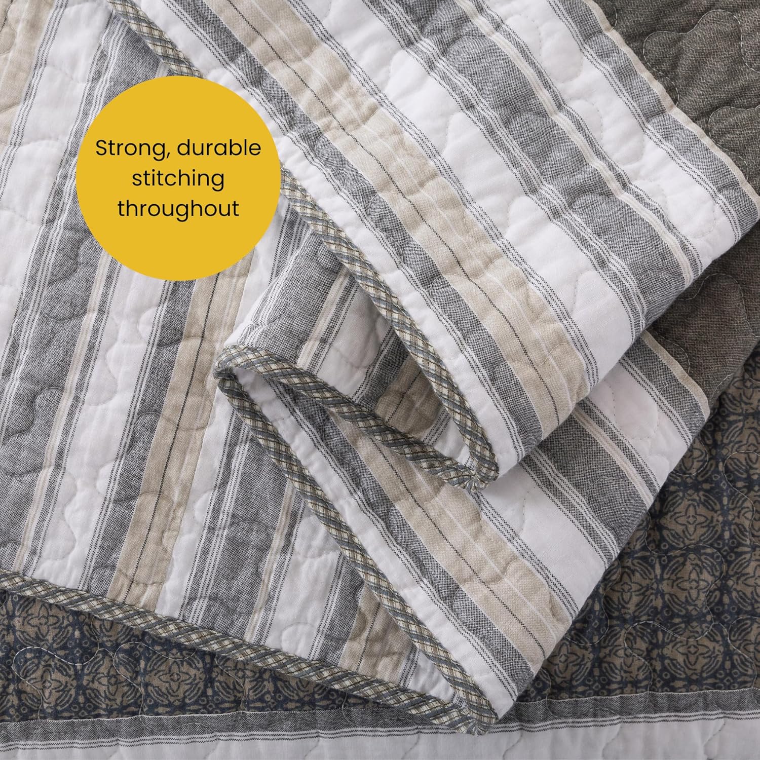 Soul Lane Madrona Quilt Set - Twin Size with 1 Sham