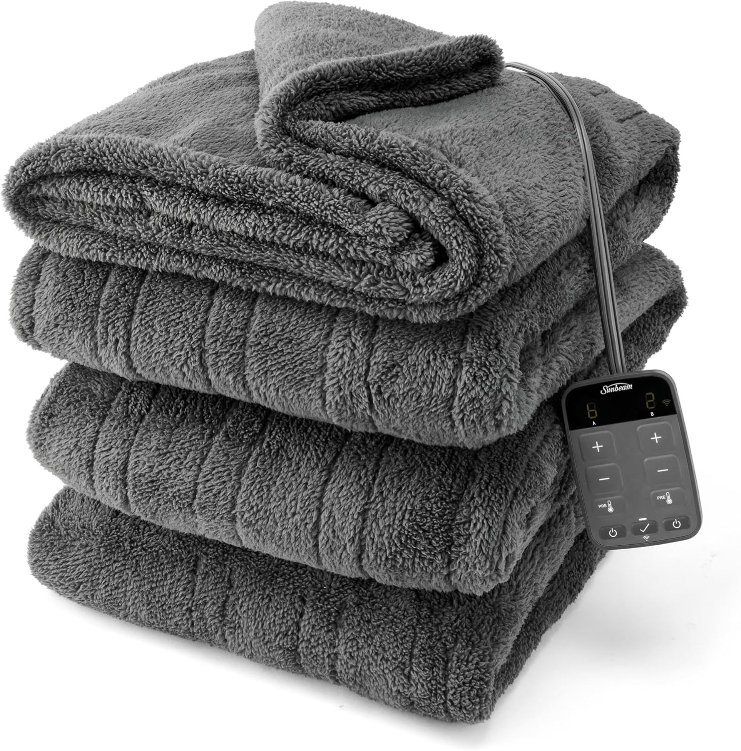 Sunbeam Smart Wi-Fi Heated Blanket with 10 Heat Settings