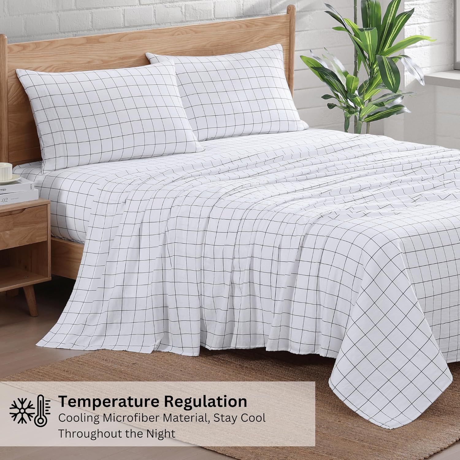 Casa Platino Full Bed Sheet Set with Deep Pockets