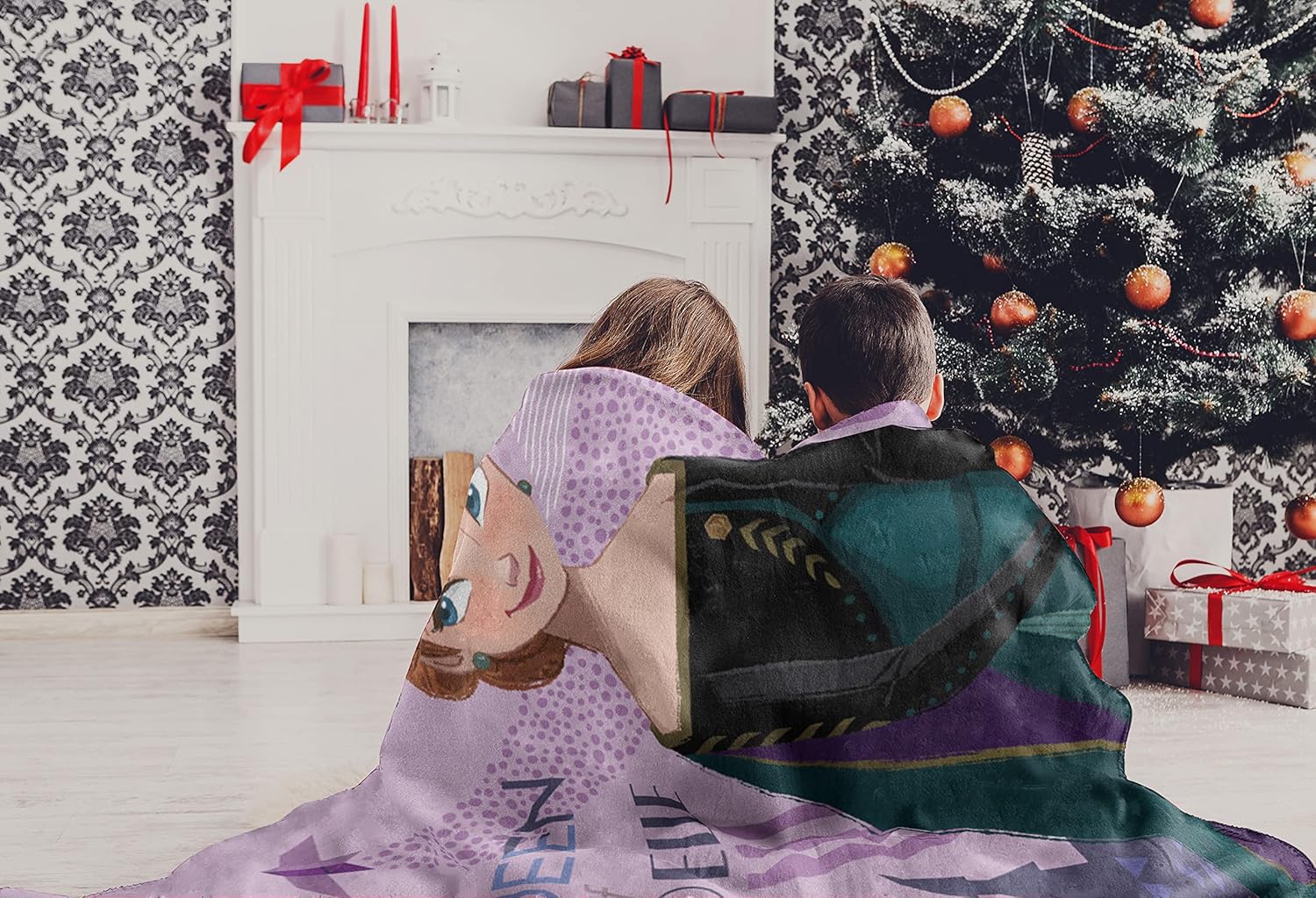Northwest Frozen Micro Raschel Throw Blanket - Queen of Arendelle 46 x 60