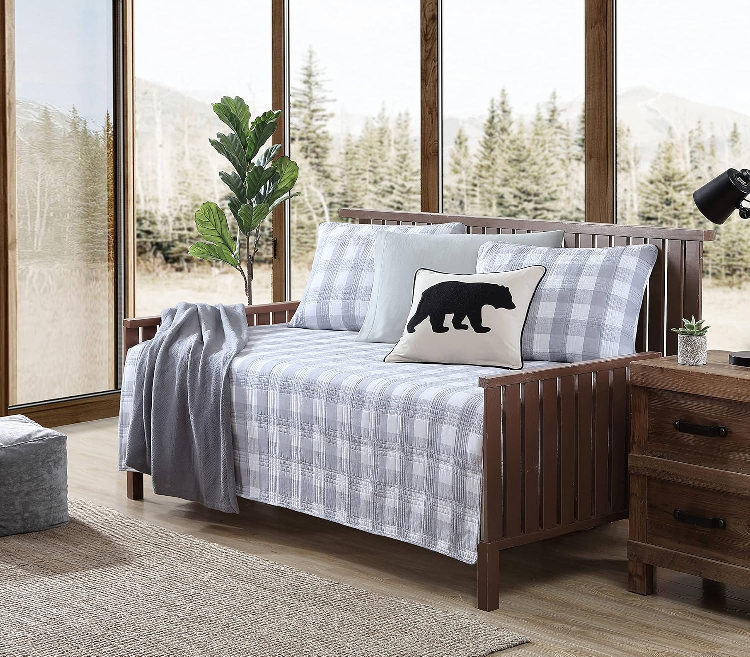 Eddie Bauer Home Lakehouse Quilt Set - Daybed Grey