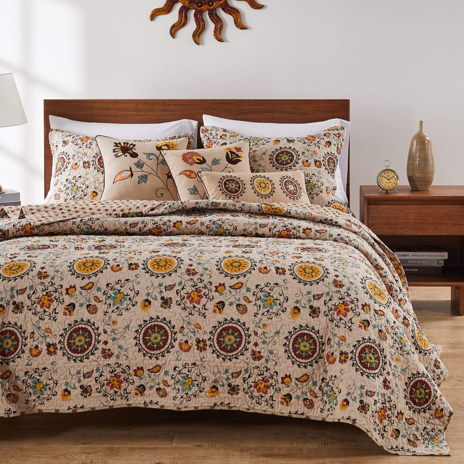 Greenland Home 5-Piece Andorra Bonus Quilt Set Full Queen