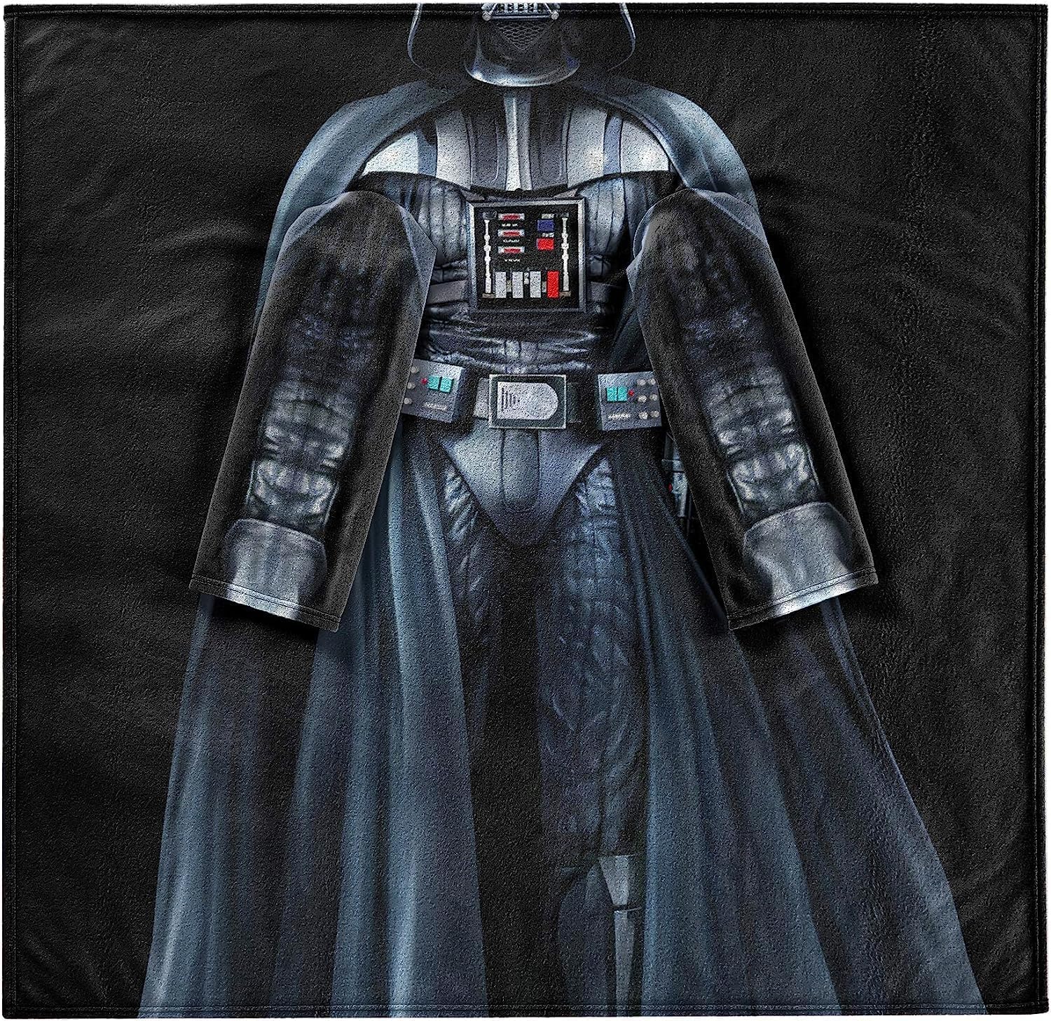 Northwest Comfy Throw Blanket with Sleeves Being Darth Vader