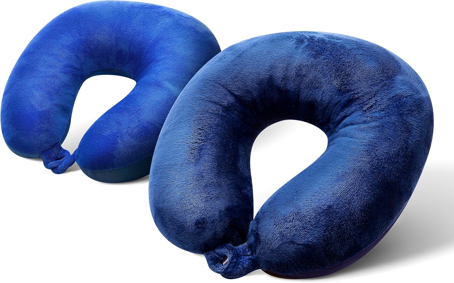 Cloudz Set of 2 Microbead Travel Neck Pillows - Blue