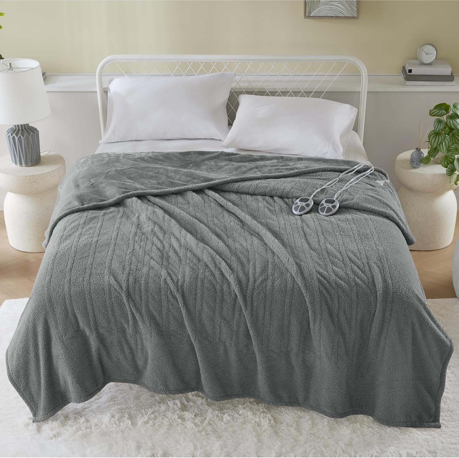 Serta Heated Blanket King 100 x 90 Grey