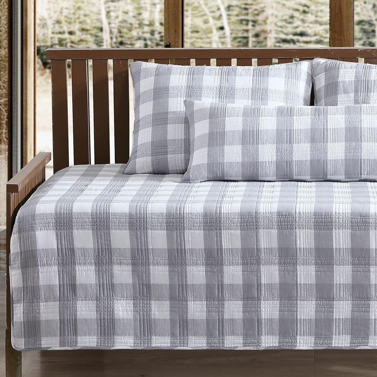Eddie Bauer Home Lakehouse Quilt Set - Daybed Grey