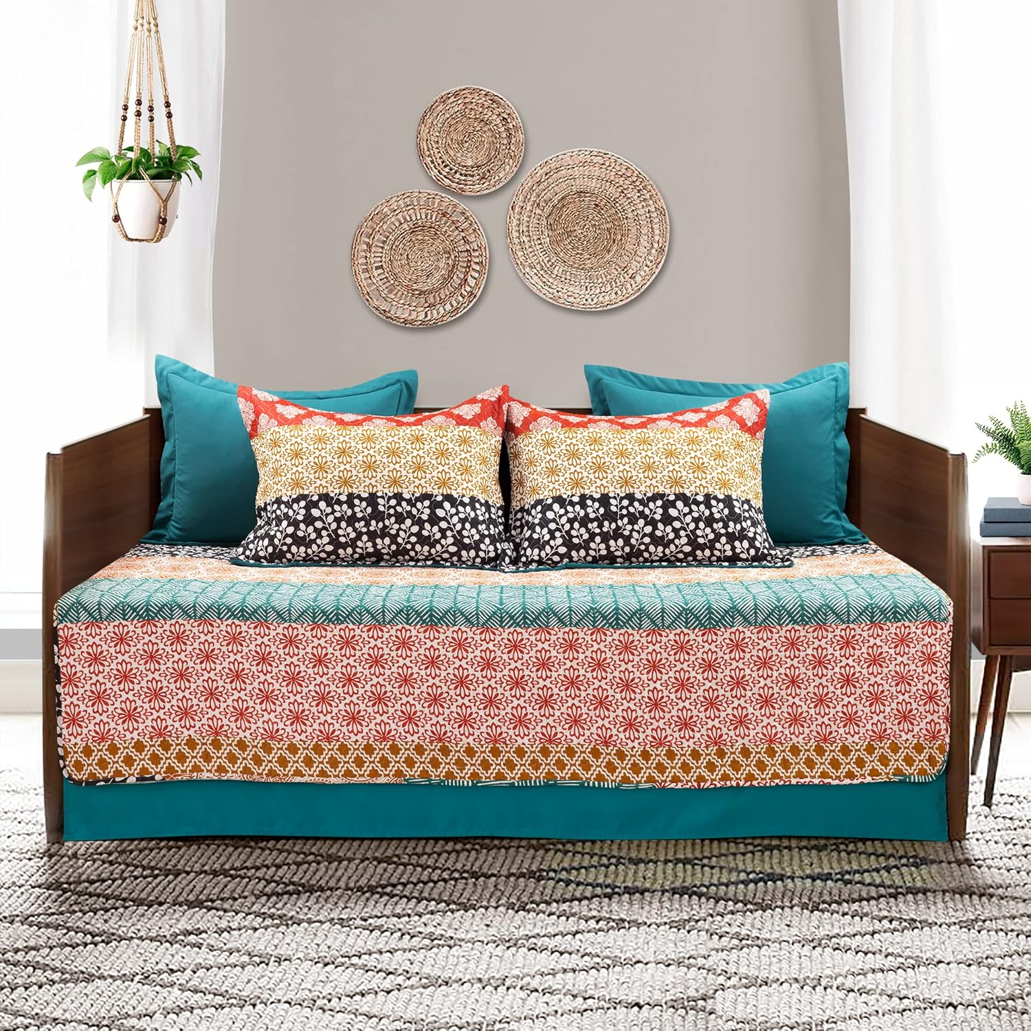 Lush Decor Boho Stripe Daybed Cover Set 6 Piece