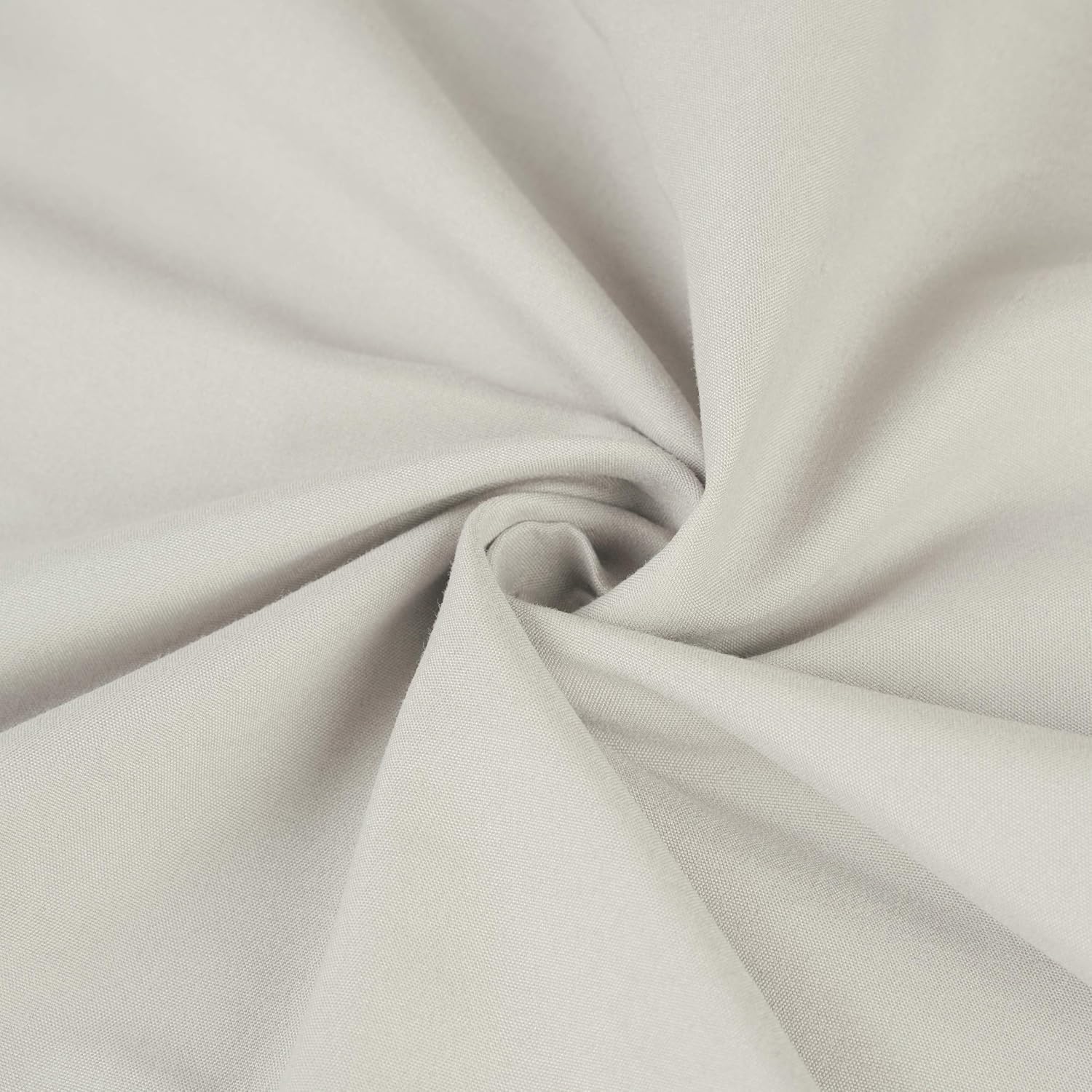 BEDSUM 2 Pcs Microfiber Pillow Shams 26x26 Light Grey