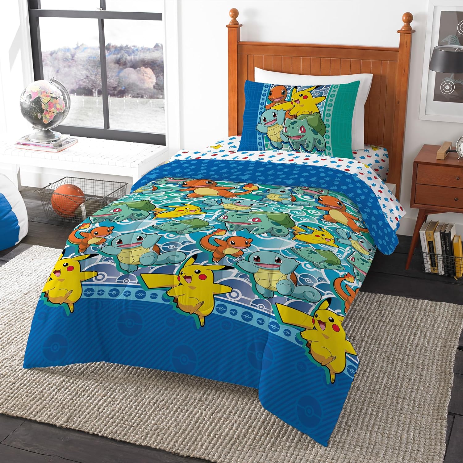 Northwest Twin Bed in a Bag Set Pokmon First Starters Design