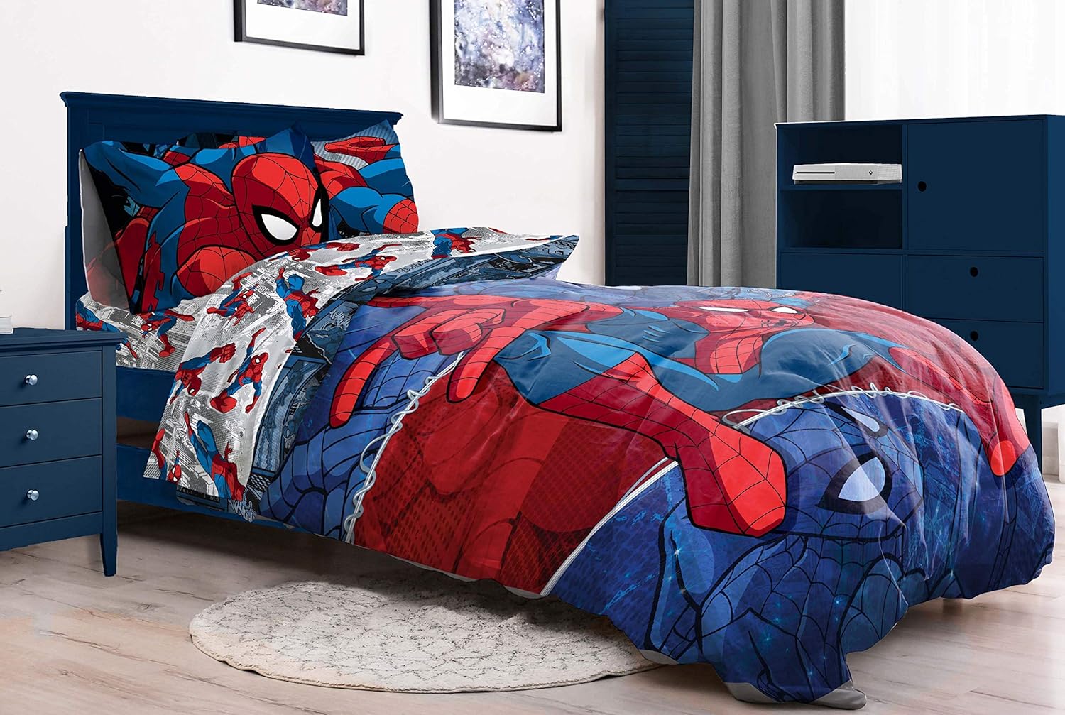 Jay Franco Marvel Spiderman 5 Piece Full Bed Set
