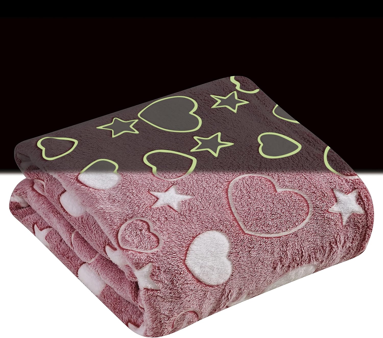 Elegant Comfort Glow in The Dark Throw Blanket - 50x60 Inches