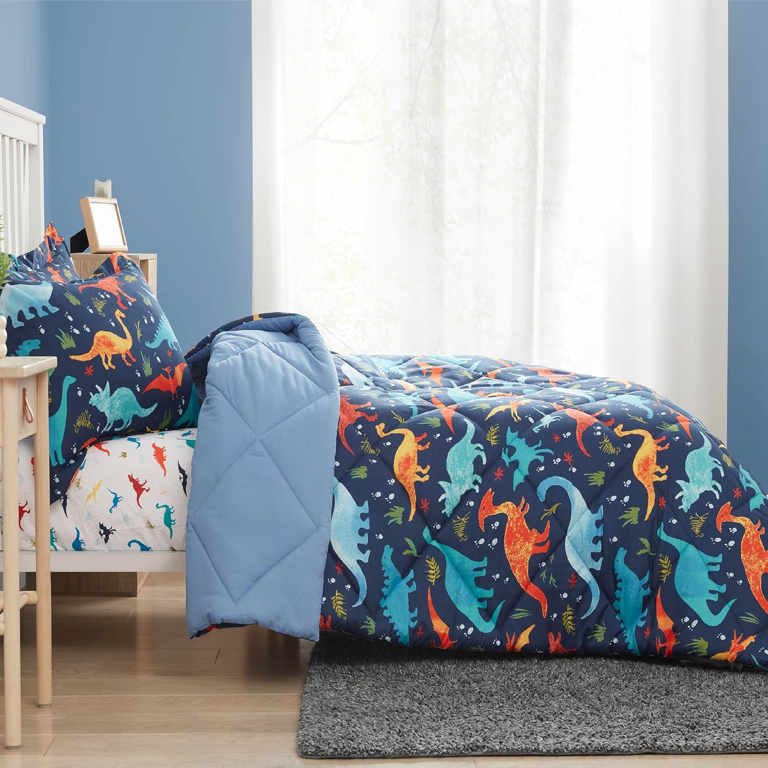 Twin Dinosaur Kids Comforter Set for Boys - 2 Pieces