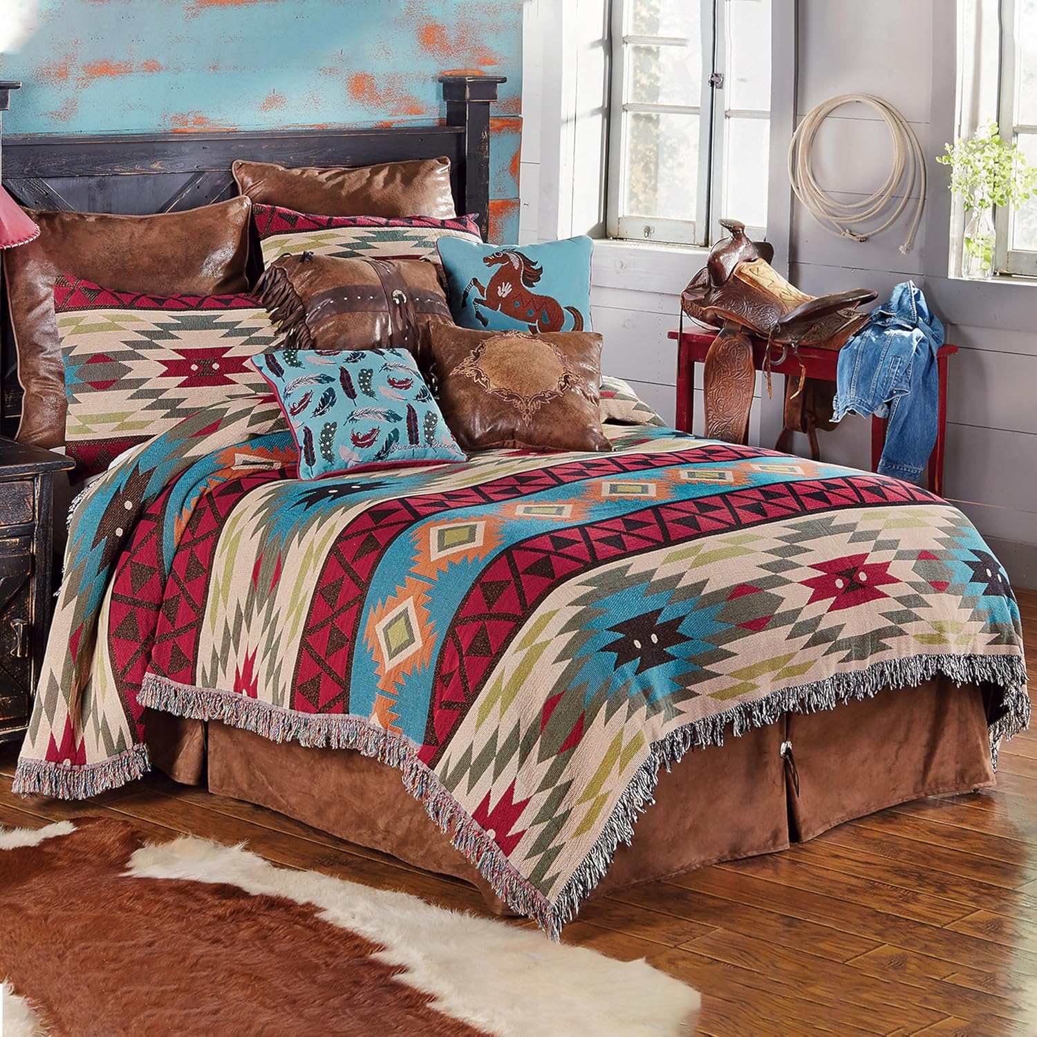 Black Forest Dcor Southwest Expressions Coverlet - King