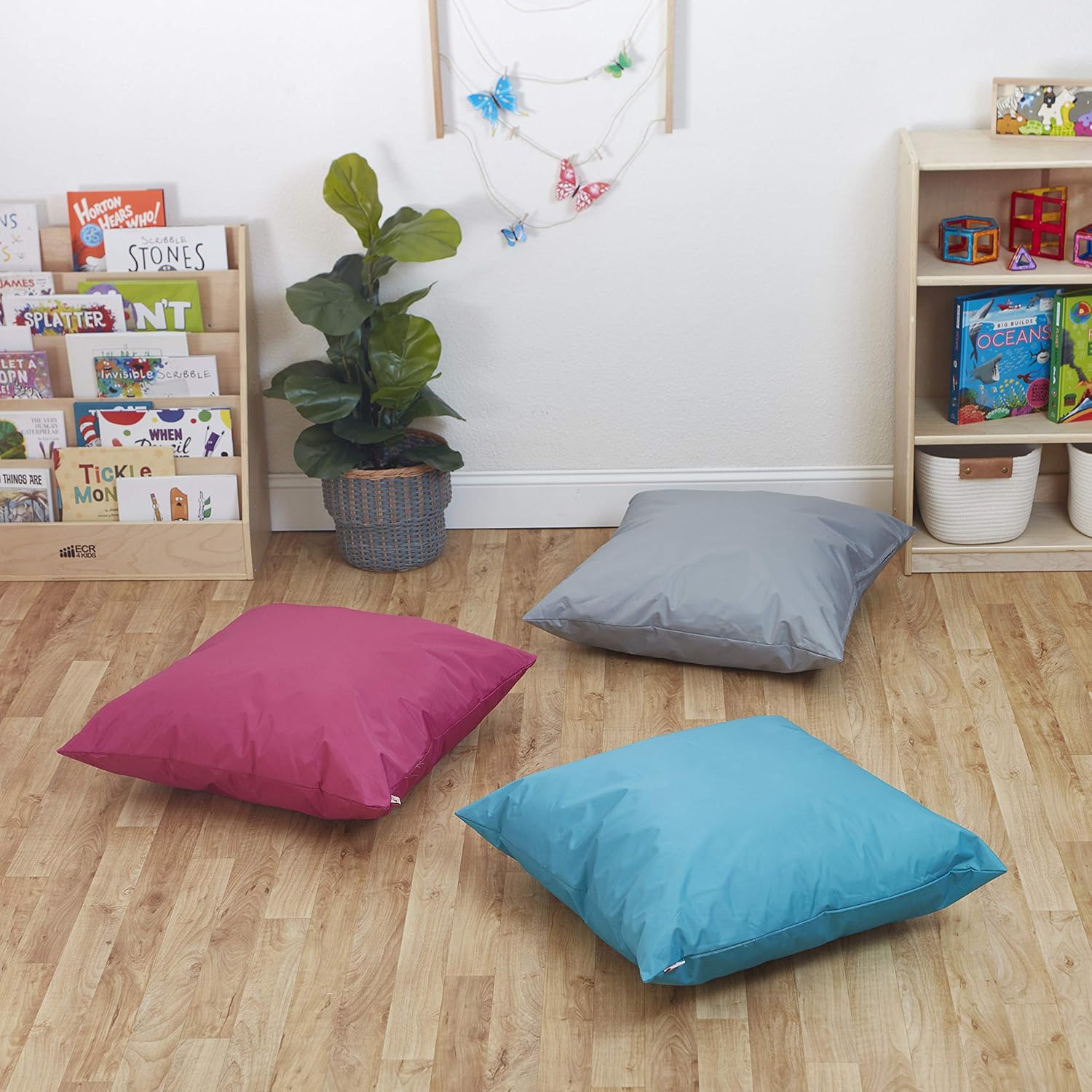 ECR4Kids Jumbo Floor Pillow Turquoise 27in