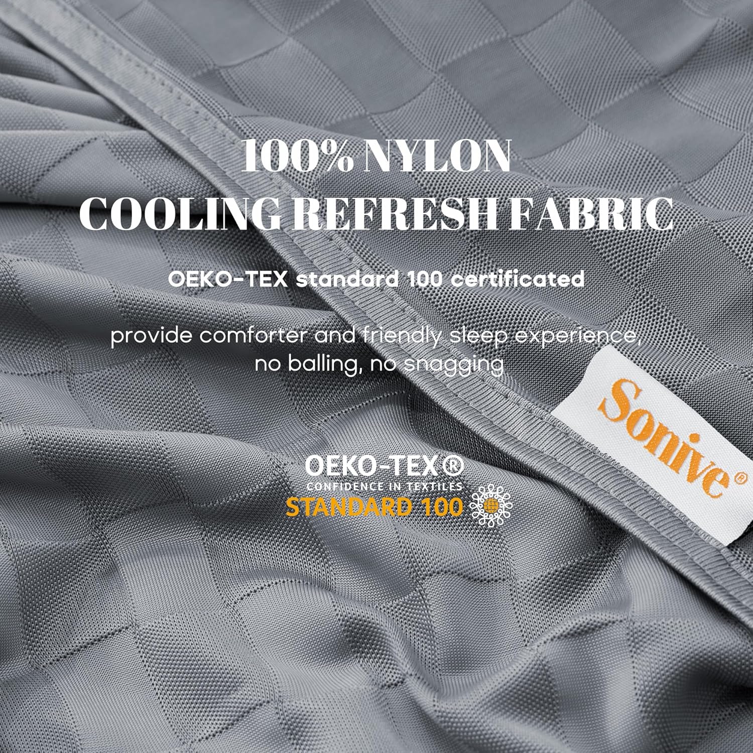 Sonive Cooling Blanket for Hot Sleepers Dark Grey