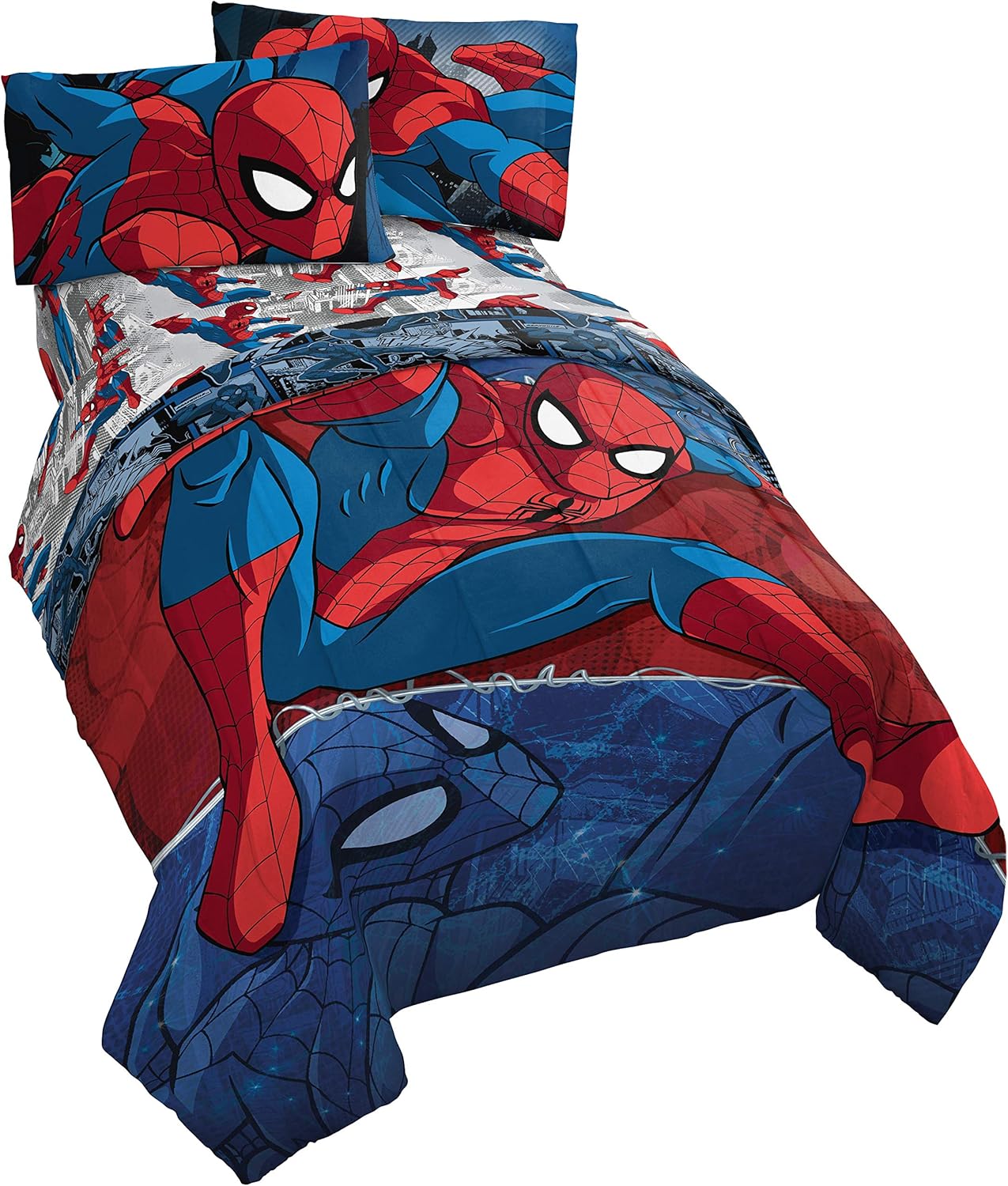 Jay Franco Marvel Spiderman 5 Piece Full Bed Set