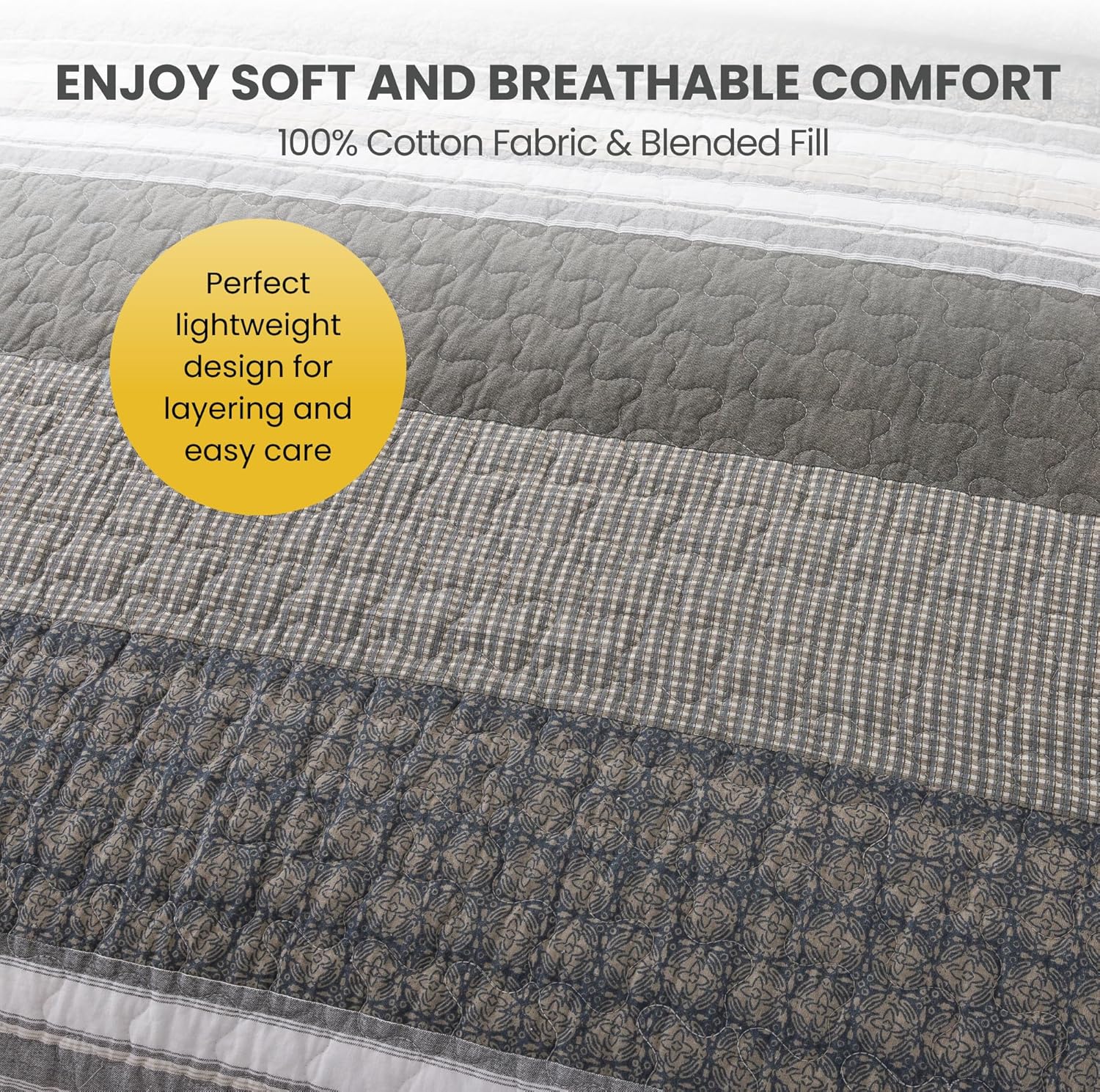 Soul Lane Madrona Quilt Set - Twin Size with 1 Sham