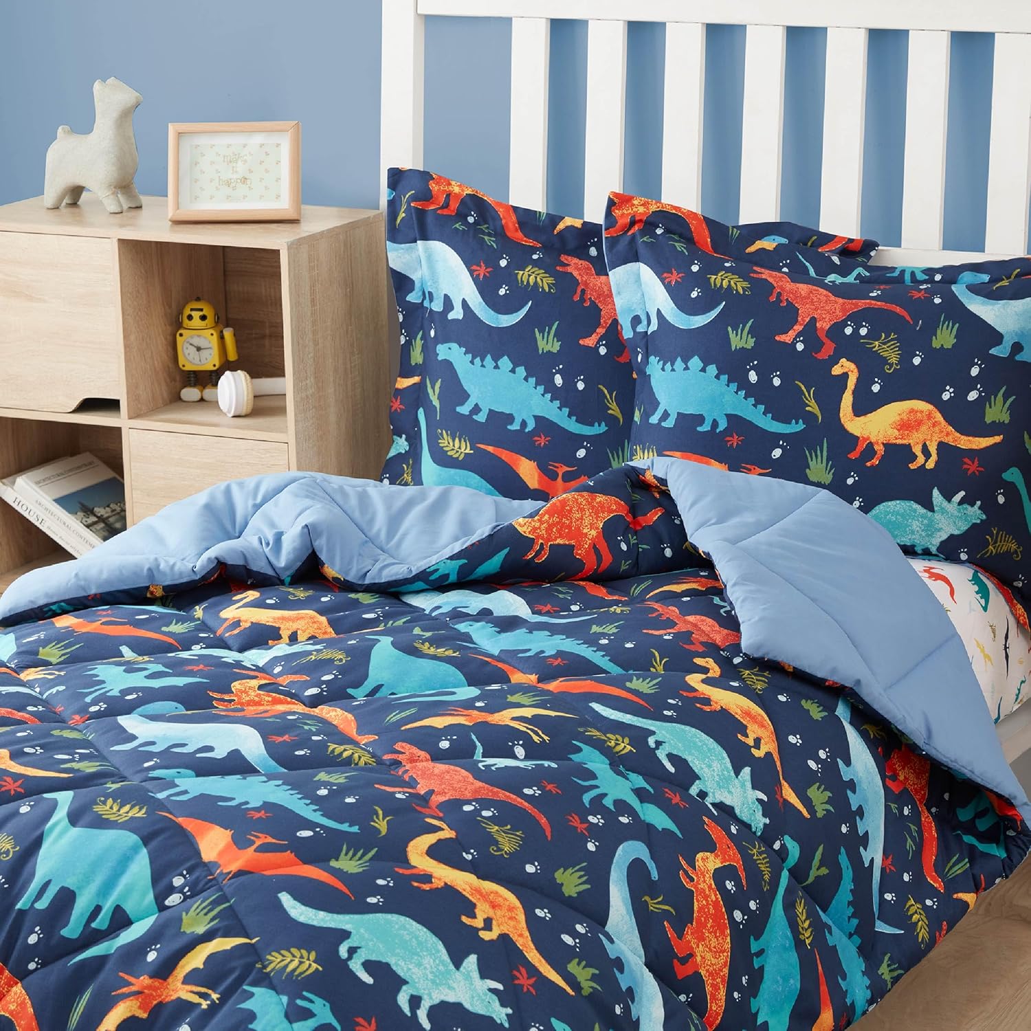 Twin Dinosaur Kids Comforter Set for Boys - 2 Pieces