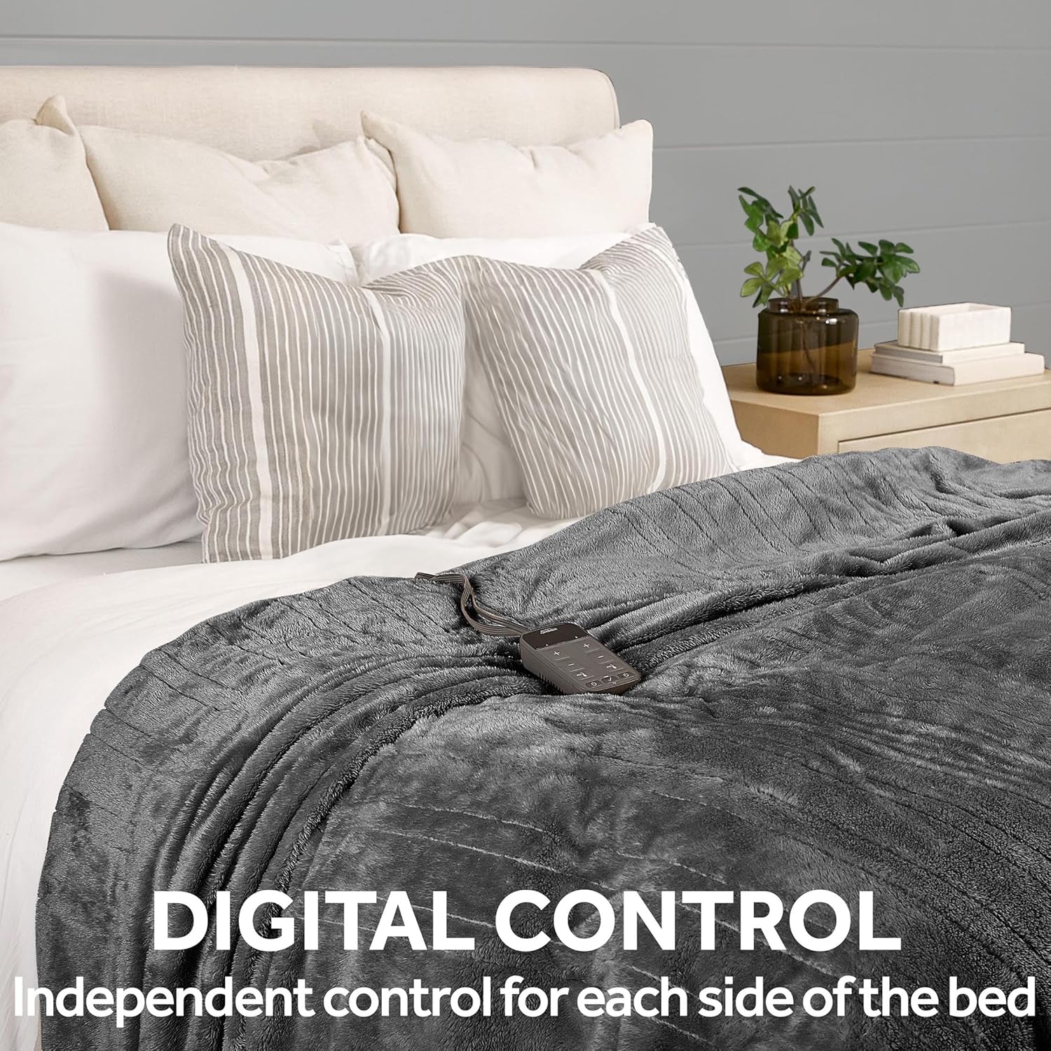 Sunbeam Smart Wi-Fi Heated Blanket with 10 Heat Settings