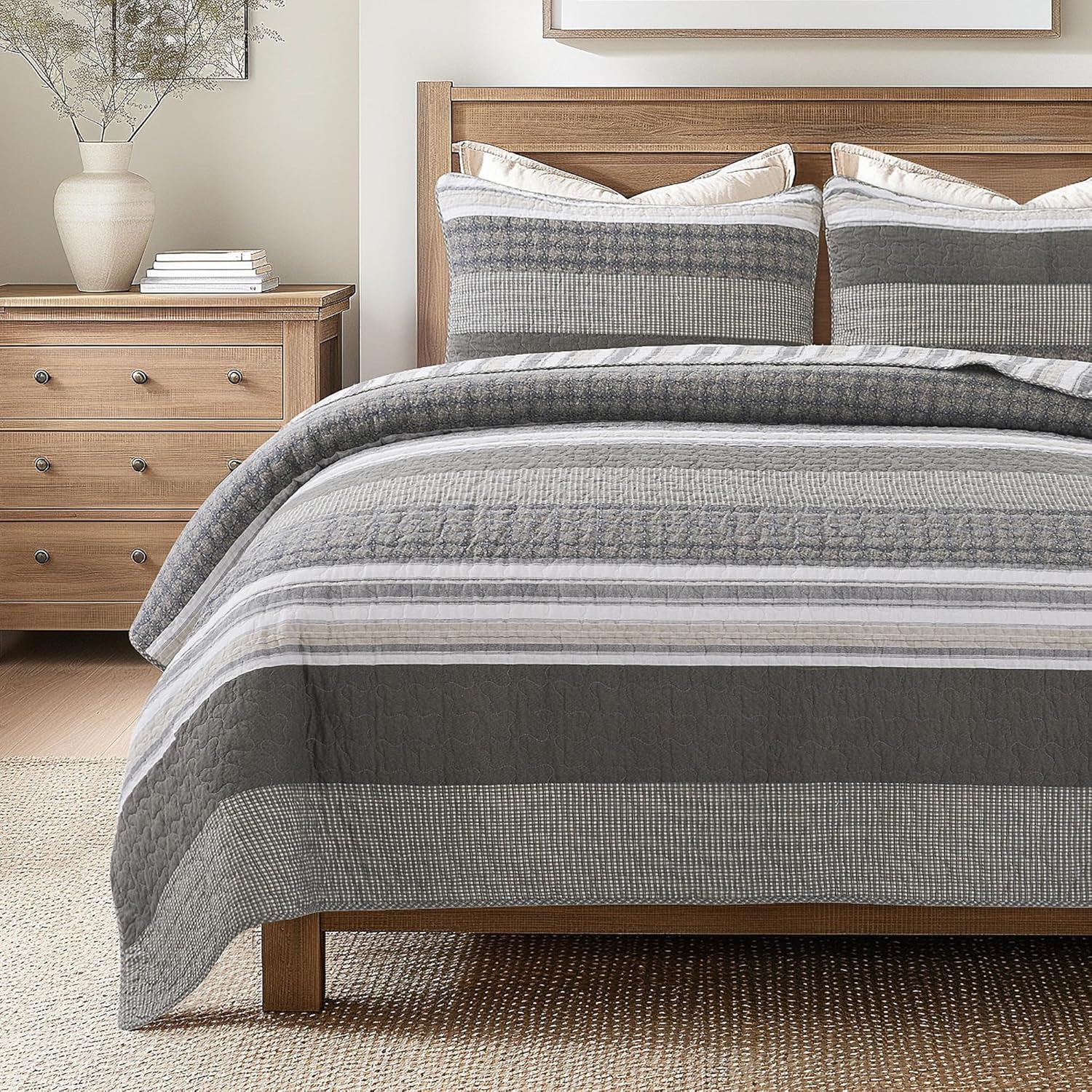 Soul Lane Madrona Quilt Set - Twin Size with 1 Sham