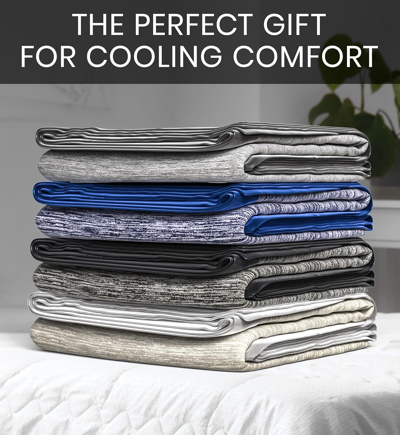 Everlasting Comfort Cooling Blanket for Hot Sleepers - 60x80 Dual-Sided