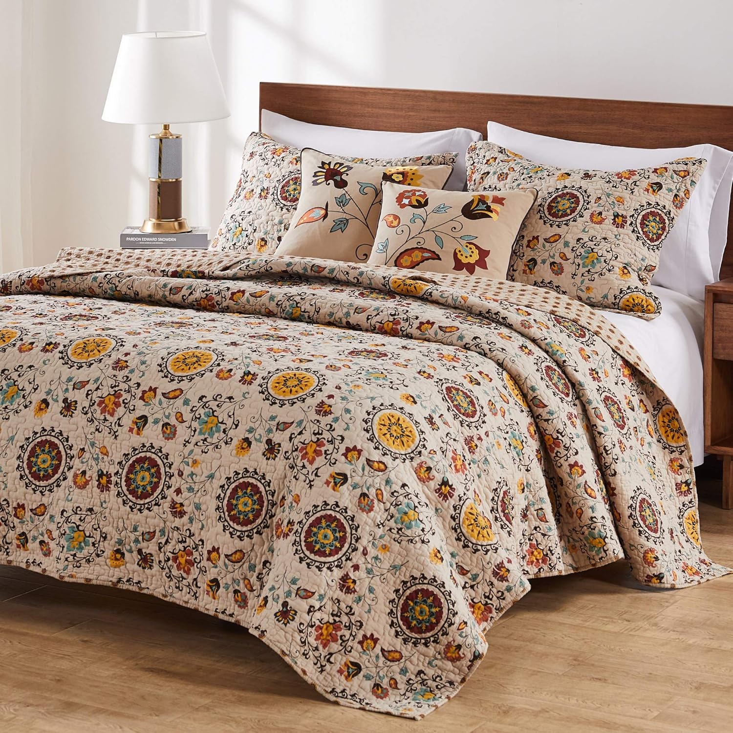 Greenland Home 5-Piece Andorra Bonus Quilt Set Full Queen