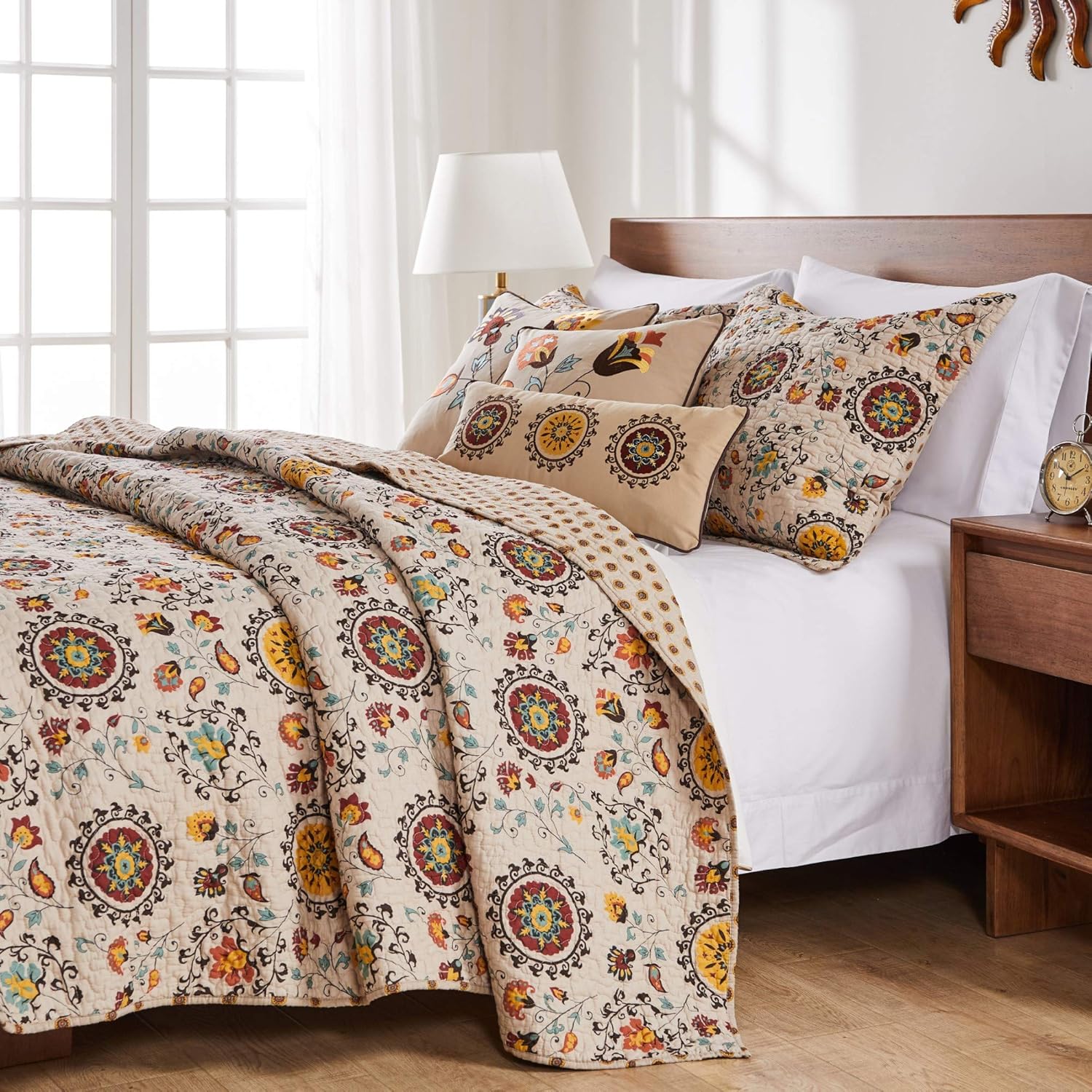 Greenland Home 5-Piece Andorra Bonus Quilt Set Full Queen