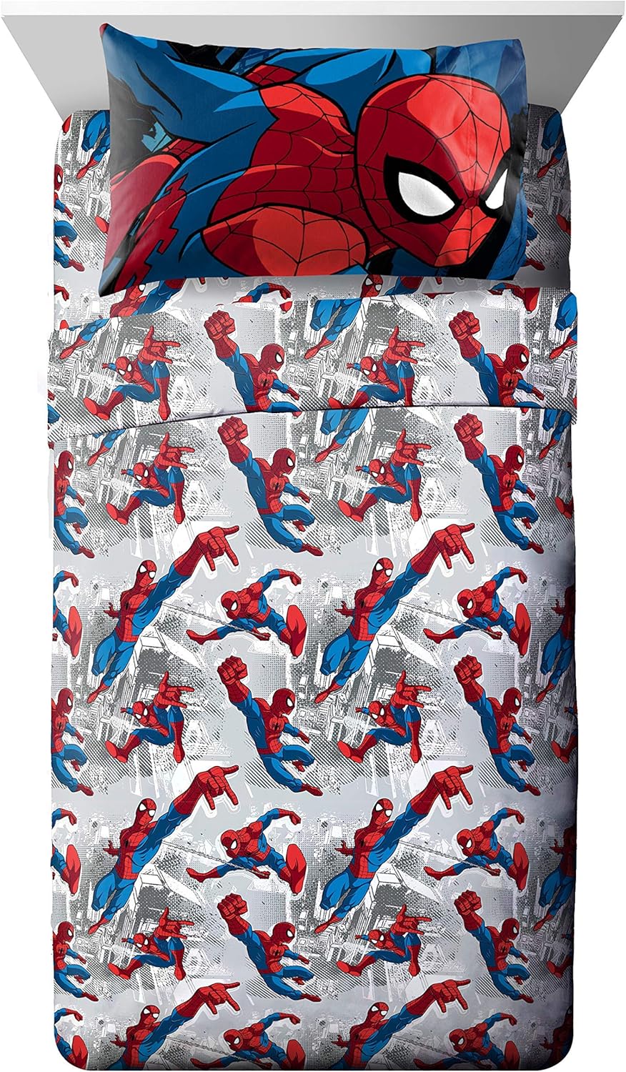 Jay Franco Marvel Spiderman 5 Piece Full Bed Set