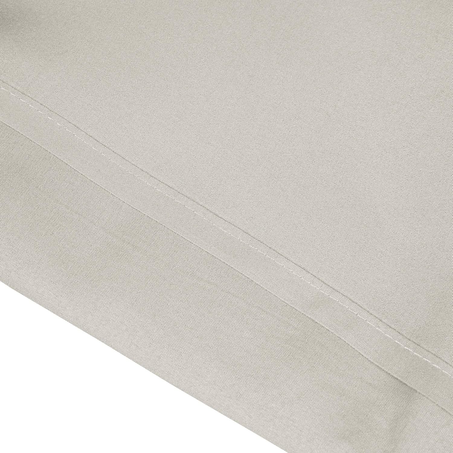 BEDSUM 2 Pcs Microfiber Pillow Shams 26x26 Light Grey
