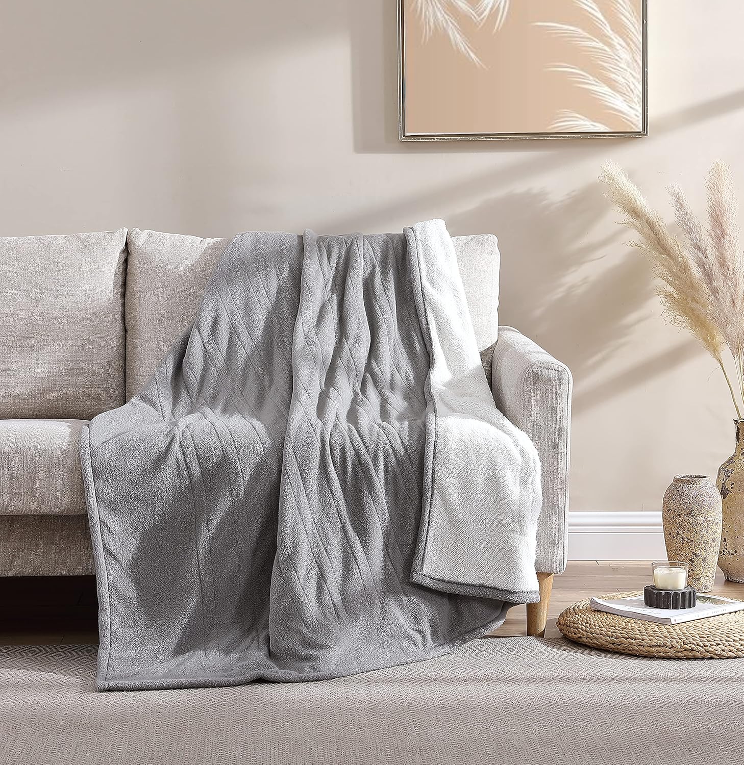 Eddie Bauer Throw Blanket with 5 Heat Settings